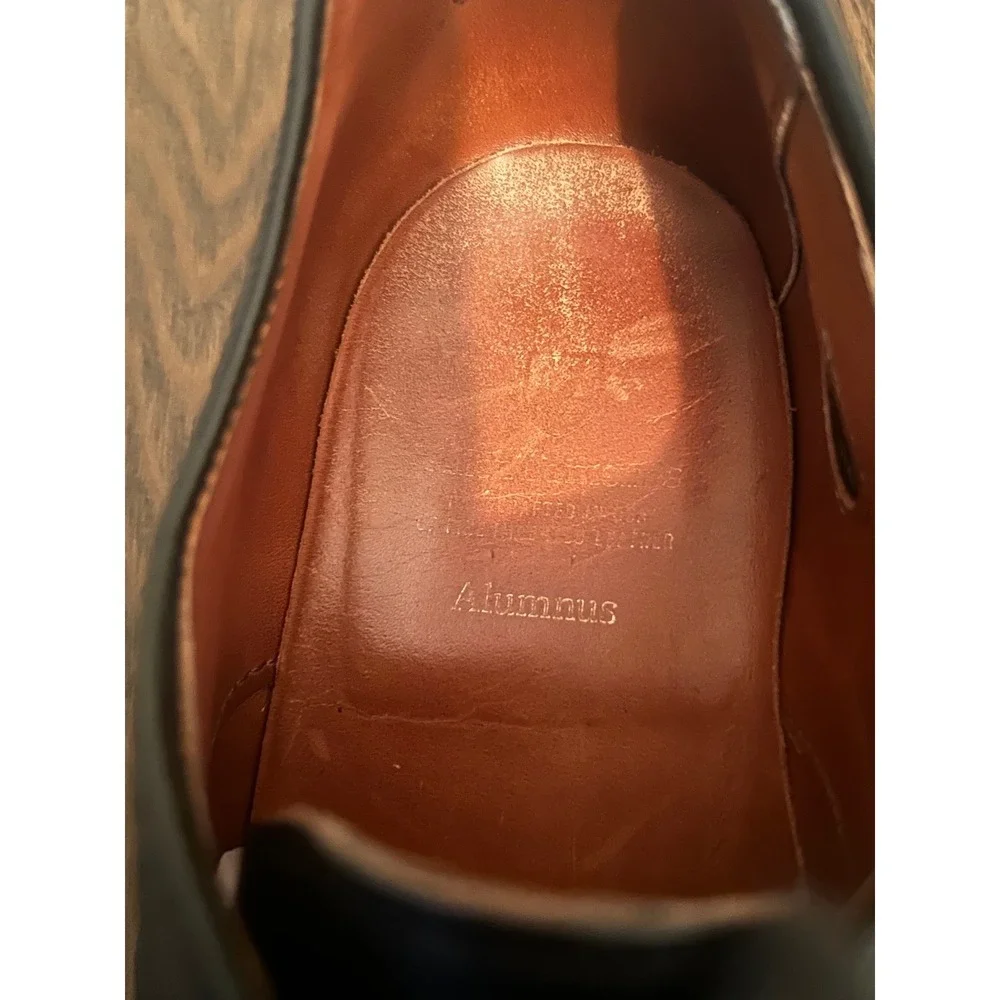 Allen Edmonds Alumnus Men's Black‎ Leather Wingtip Oxford Dress shoes Size 10.5D